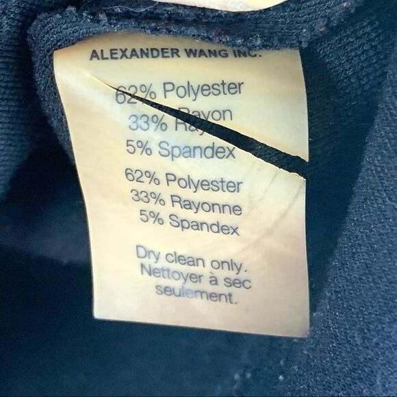 T by Alexander Wang Black Stretch Mini Skirt Sz M - Picture 6 of 6